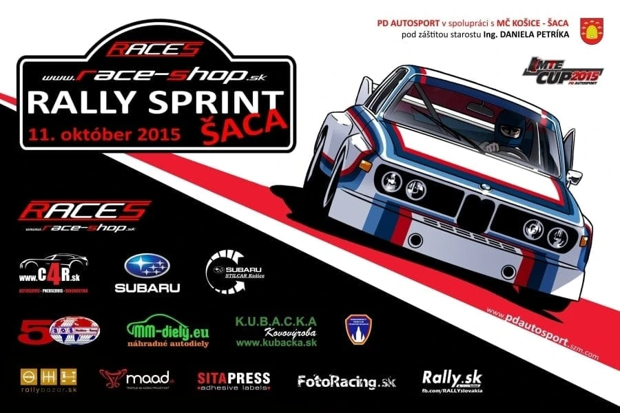 Pozvánka: Rally Sprint Šaca 11.10.2015