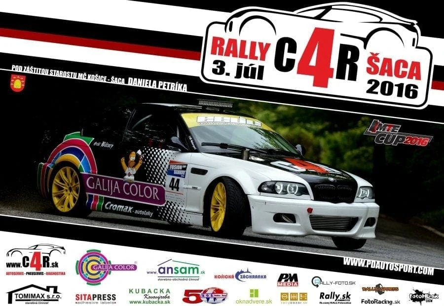Pozvánka: C4R RALLY ŠACA 3.7.2016