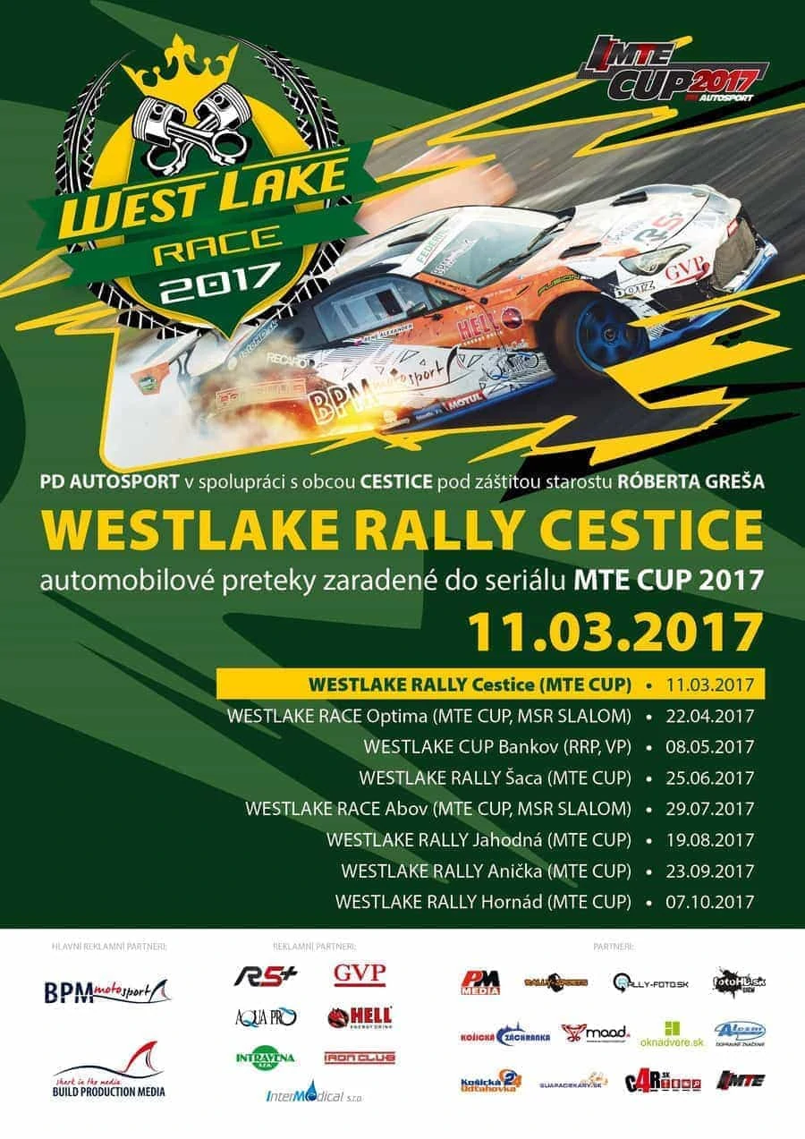 Rally Cestice - plagát