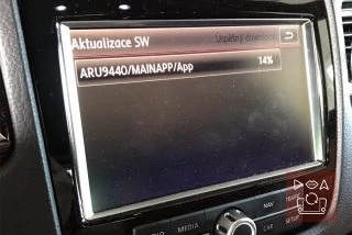 VW Touareg aktualizácia softvéru