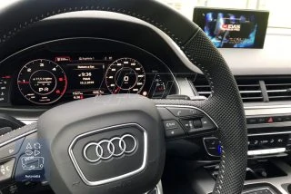 Audi Q7 2018 – odblokovanie obrazu za jazdy (VIM) - detail