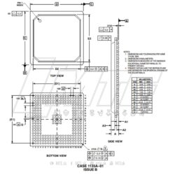 MPC556LF8MZP40 procesor - rozmery