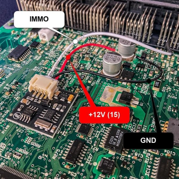 Pinout - Emulátor imobilizéru Suzuki OLD K-line - Grand Vitara - Mitsubishi ECU