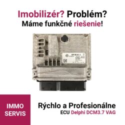 Delphi DCM3.7 VAG – analýza dát imobilizéra a nastavenie emulátora