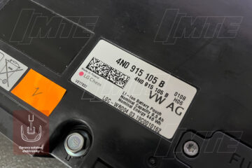 Detail výrobného štítku batérie LG Chem 4N0915105B s technickými špecifikáciami.