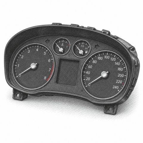 Prístrojový panel Visteon · 6M5T-10849 – oprava