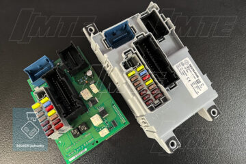 BSI modul Delphi 28559071 — pôvodný (bez obalu) a náhradný modul vedľa seba, Fiat Doblo