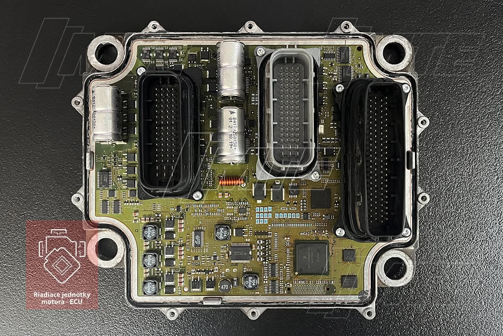 Otvorená riadiaca jednotka Delphi ETC3 — kompletná štruktúra ECU, DAF XF 460